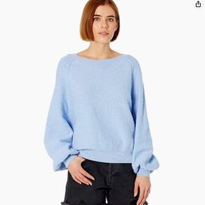 NWT Free People Found My Friend Sweatshirt in Crystal Sky small